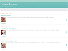 Tablet Screenshot of galacticlacquer.com